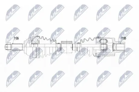 Полуось NTY NPW-BM-123