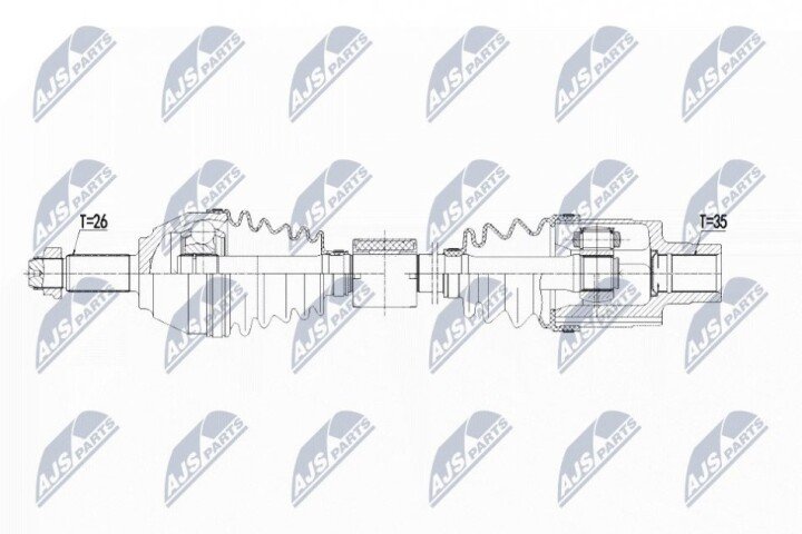 Полуось NTY NPW-BM-123 (фото 1)