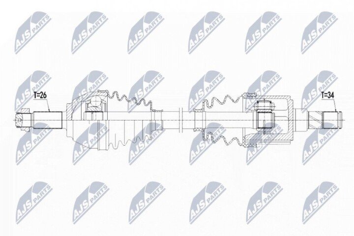 Полуось NTY NPW-BM-125 (фото 1)