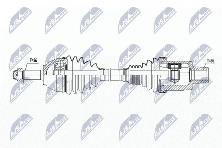 Піввісь NTY NPW-BM-135 (фото 1)