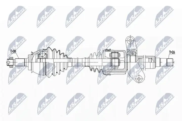 Полуось NTY NPW-BM-137 (фото 1)
