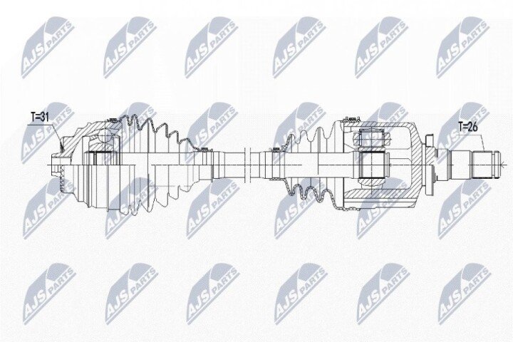 Полуось NTY NPW-BM-139 (фото 1)