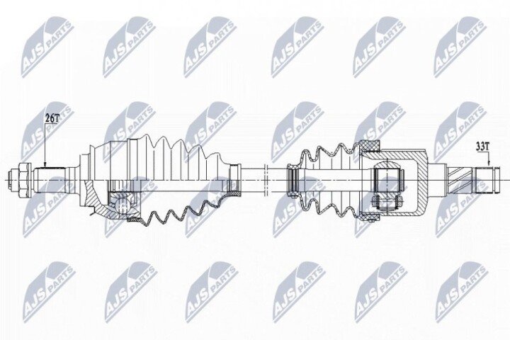 Полуось NTY NPW-BM-155 (фото 1)