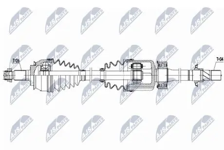Полуось NTY NPW-BM-156