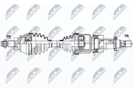 Полуось NTY NPW-BM-158 (фото 1)