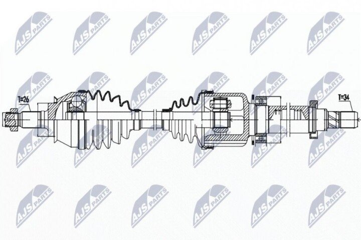 Піввісь NTY NPW-BM-158 (фото 1)