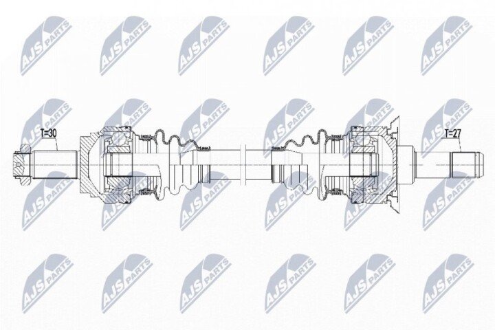 Полуось NTY NPW-BM-160 (фото 1)