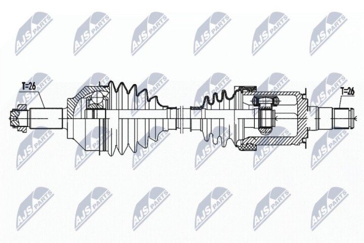 Полуось NTY NPW-BM-161 (фото 1)