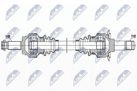 Піввісь (задня) bmw x5 (e70) 09-13 (32x30x809) NTY NPW-BM-162