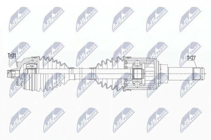 Піввісь NTY NPW-BM-165 (фото 1)