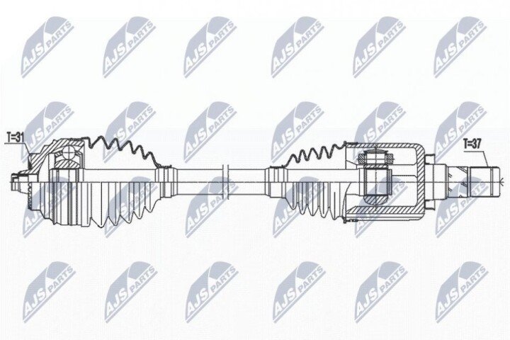 Піввісь NTY NPW-BM-166 (фото 1)