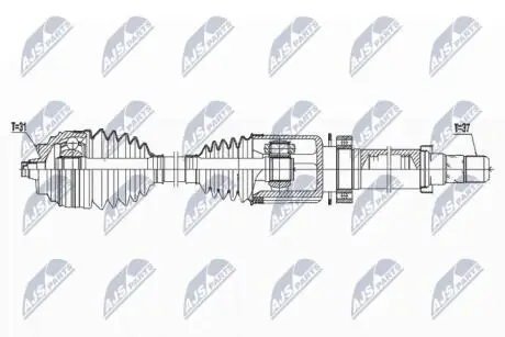 Полуось NTY NPW-BM-167