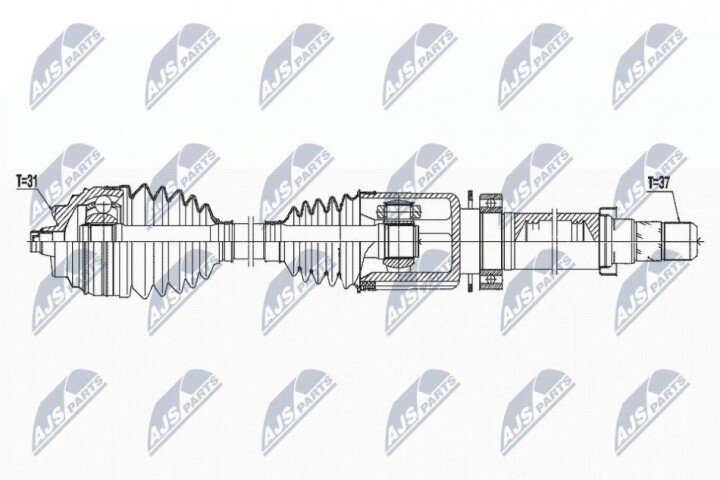 Полуось NTY NPW-BM-167 (фото 1)