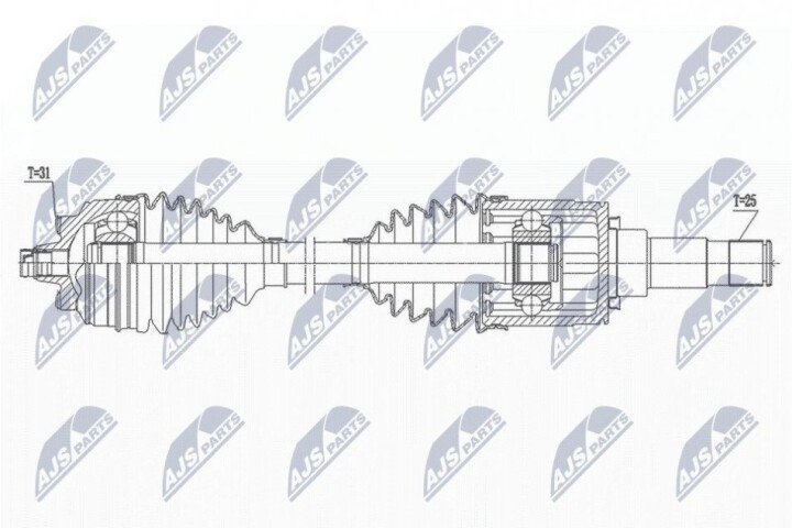 Полуось NTY NPW-BM-169 (фото 1)