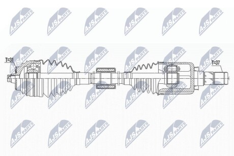 Полуось NTY NPW-BM-170 (фото 1)