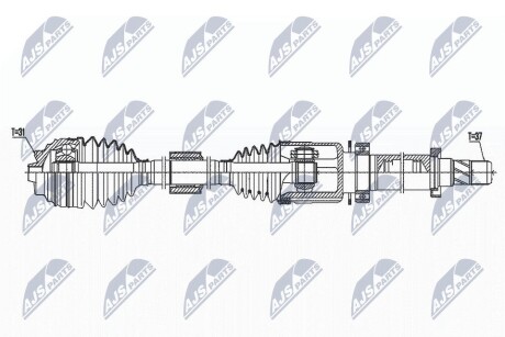 Піввісь NTY NPW-BM-171