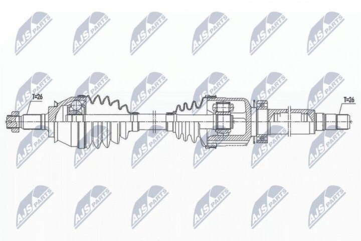 Полуось NTY NPW-BM-173 (фото 1)