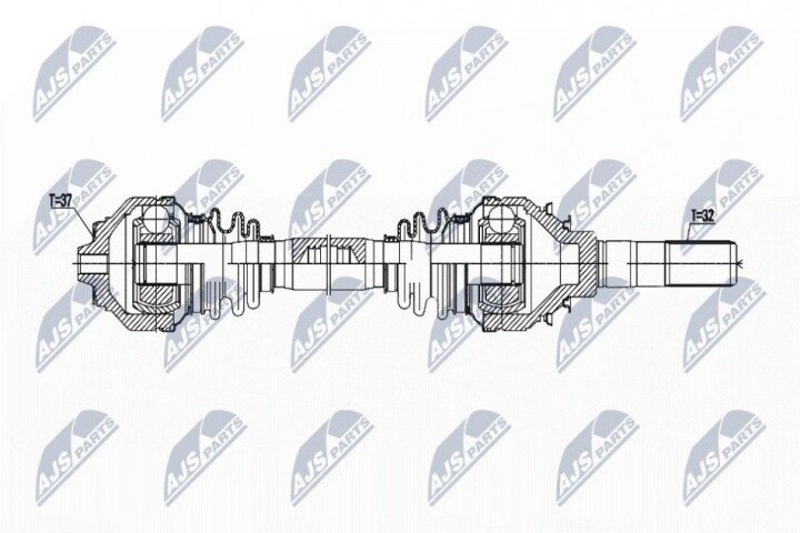 Полуось NTY NPW-BM-176 (фото 1)