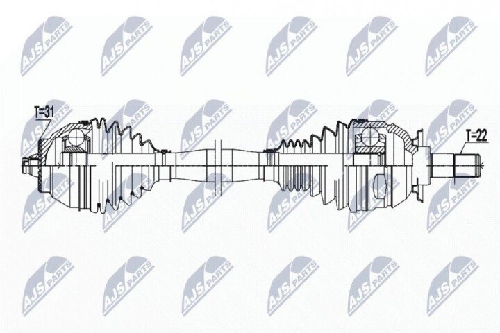 Піввісь NTY NPW-BM-184 (фото 1)