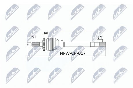 Піввісь NTY NPW-CH-017 (фото 1)