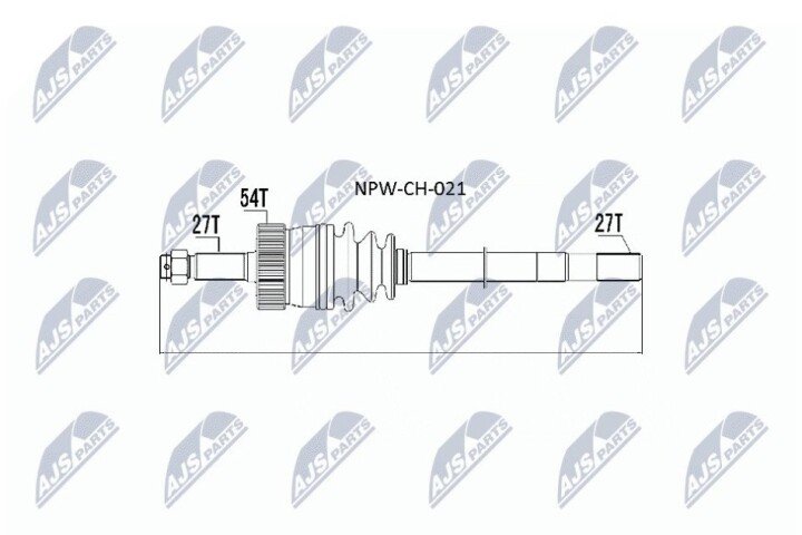 Піввісь NTY NPW-CH-021 (фото 1)