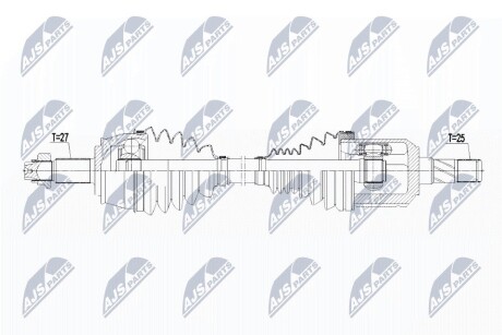 Полуось NTY NPW-CH-038 (фото 1)