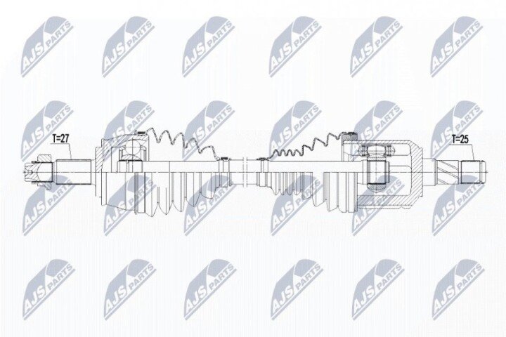 Полуось NTY NPW-CH-038 (фото 1)