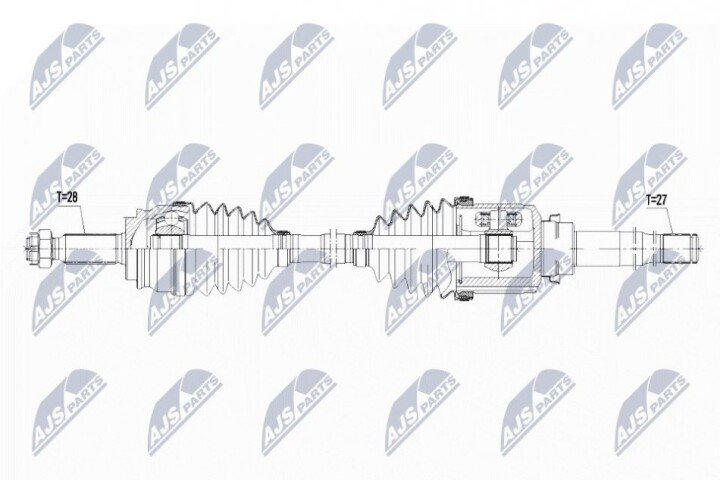 Полуось NTY NPW-CH-064 (фото 1)