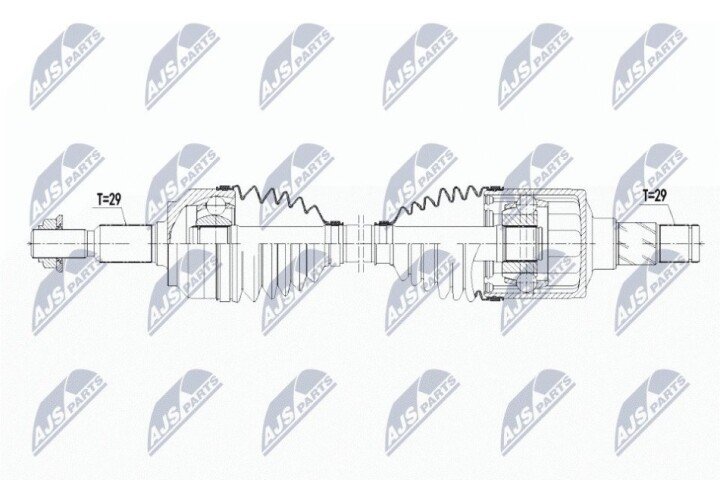 Полуось NTY NPW-CH-068 (фото 1)