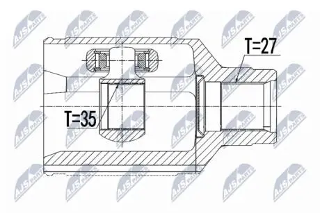 Шарнир равных угловых скоростей NTY NPW-CH-077