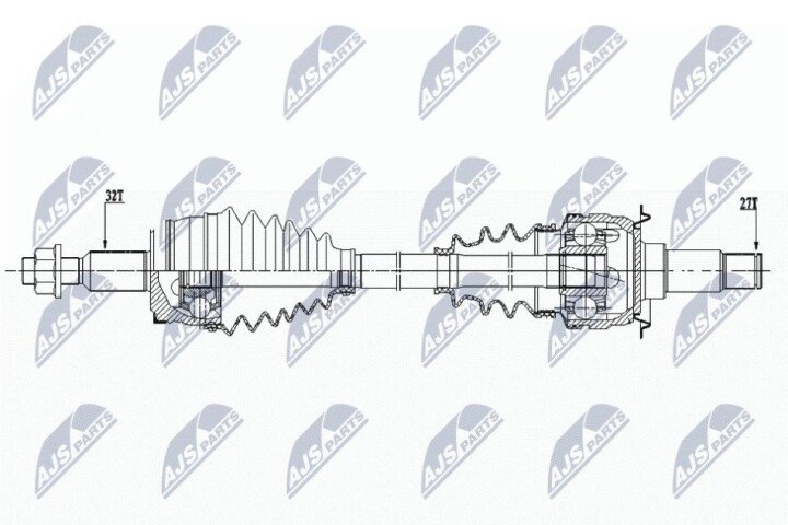 Полуось NTY NPW-CH-084 (фото 1)