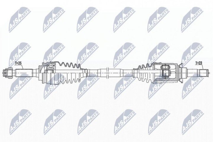 Полуось NTY NPW-CH-092 (фото 1)