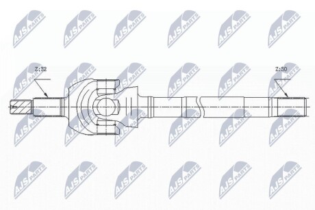 Піввісь NTY NPW-CH-122