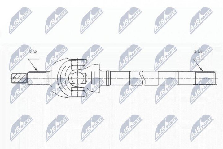 Полуось NTY NPW-CH-124 (фото 1)