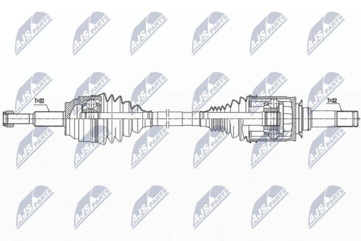 Полуось NTY NPW-CH-126 (фото 1)