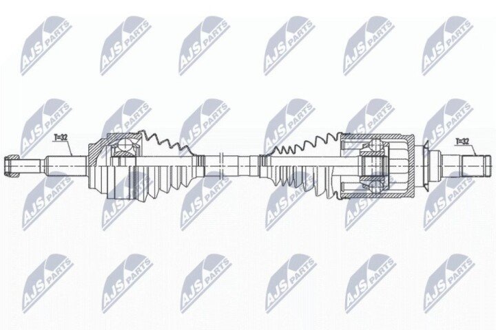 Піввісь NTY NPW-CH-128 (фото 1)