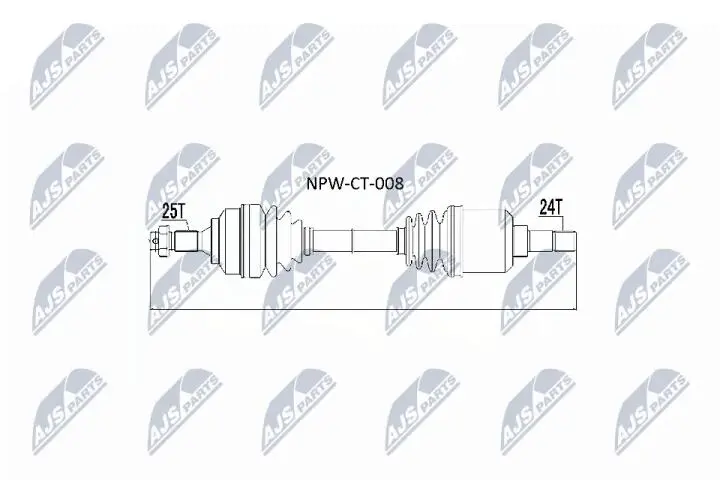 Полуось NTY NPW-CT-008 (фото 1)