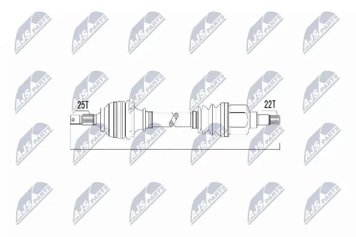 Полуось NTY NPW-CT-010 (фото 1)