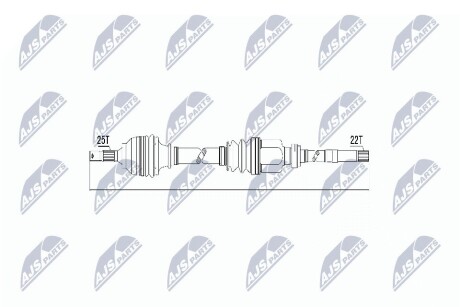 Піввісь NTY NPW-CT-011