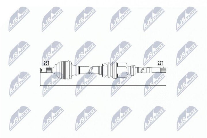 Полуось NTY NPW-CT-011 (фото 1)