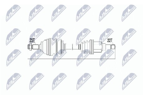 Піввісь NTY NPW-CT-018