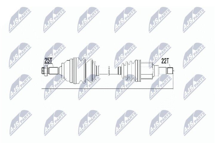 Полуось NTY NPW-CT-018 (фото 1)