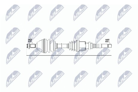 Полуось NTY NPW-CT-019