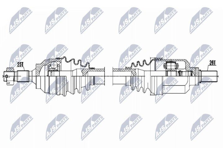 Полуось NTY NPW-CT-053 (фото 1)