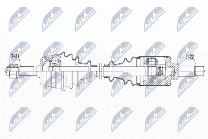 Піввісь NTY NPW-CT-065 (фото 1)