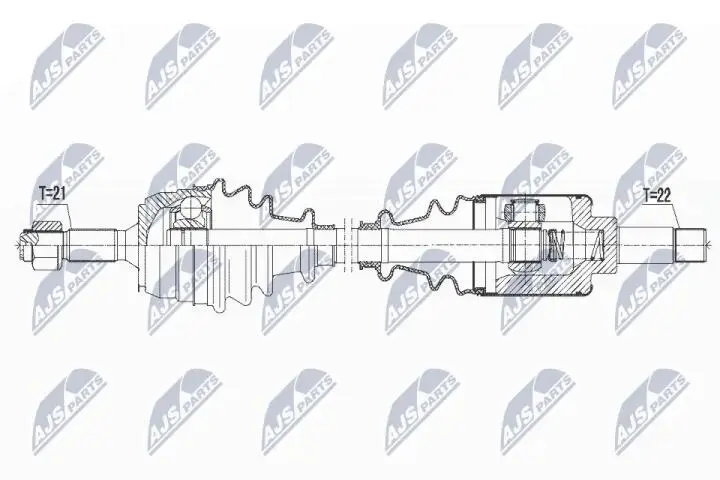 Полуось NTY NPW-CT-065 (фото 1)