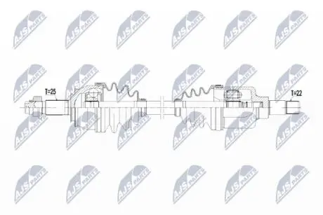 Полуось NTY NPW-CT-069