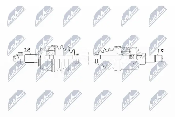 Полуось NTY NPW-CT-069 (фото 1)