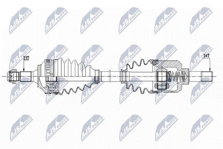 Полуось NTY NPW-CT-075 (фото 1)