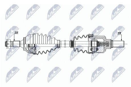 Полуось NTY NPW-CT-077